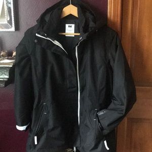 Helly Hanson hooded winter jacket size large.